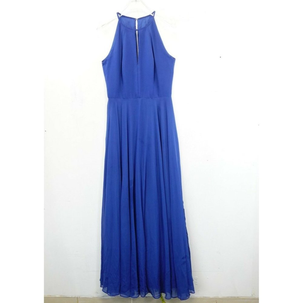 After Six Sapphire Blue Sleeveless Maxi Dress